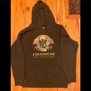 Dachshund Dad sweatshirt L NEW